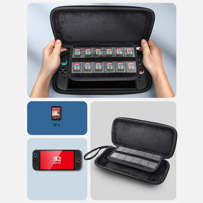 Supcase Travel Carrying Transport Box für Nintendo Switch 2 Schwarz