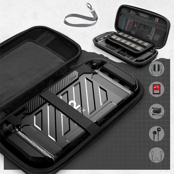 Supcase Travel Carrying Plus Transport Box für Nintendo Switch 2 Schwarz