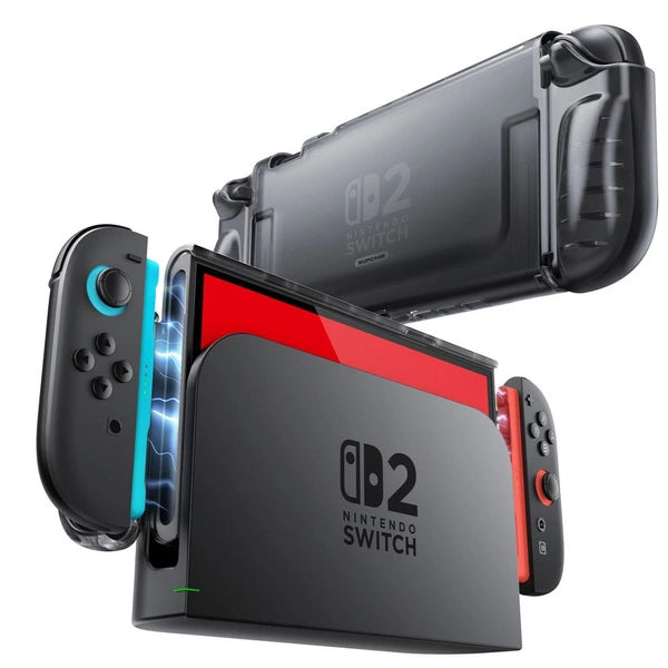 Supcase Crystal Case Schutzhülle für Nintendo Switch 2 Transparent Schwarz