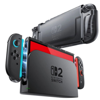 Supcase Crystal Case Schutzhülle für Nintendo Switch 2 Transparent Schwarz - StyleCases