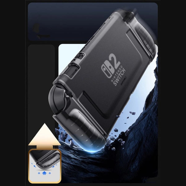 Supcase Crystal Case Schutzhülle für Nintendo Switch 2 Transparent Schwarz