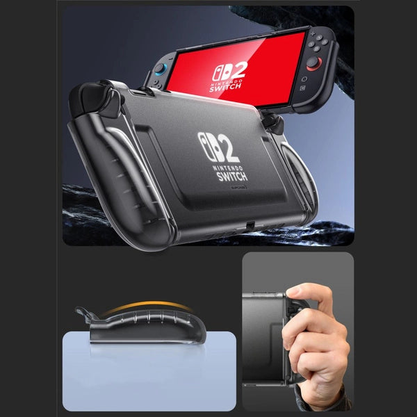 Supcase Crystal Case Schutzhülle für Nintendo Switch 2 Transparent Schwarz