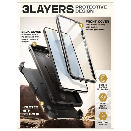 Supcase Unicorn Beetle Pro Panzer Schutzhülle Galaxy S25 FE schwarz - StyleCases