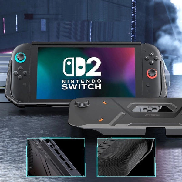 Tech-Protect TPU Carbonox Case Schutzhülle für Nintendo Switch 2 Schwarz