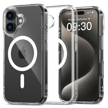 Tech-Protect FlexAir iPhone 16 Hybrid MagSafe Hülle transparent - StyleCases