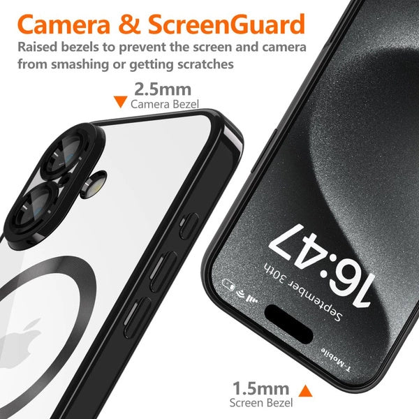 Tech-Protect MagFlex für Apple iPhone 16 Case Hülle Transparent