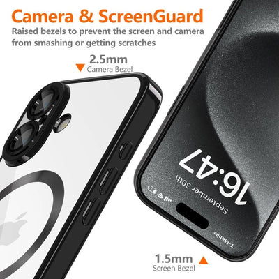 Tech-Protect MagFlex für Apple iPhone 16 Case Hülle Transparent