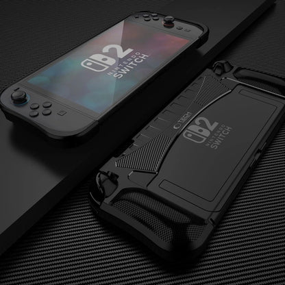 Tech-Protect TPU Carbon Case Schutzhülle für Nintendo Switch 2 Schwarz - StyleCases
