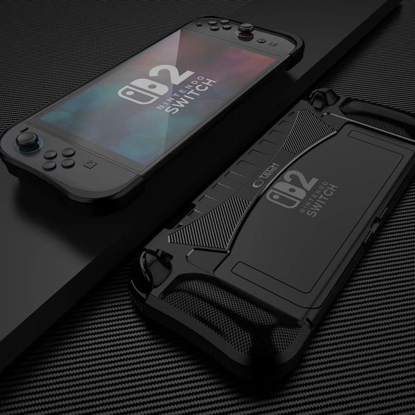 Tech-Protect TPU Carbon Case Schutzhülle für Nintendo Switch 2 Schwarz