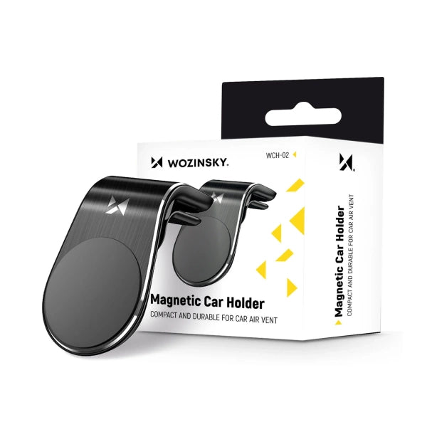 Wozinsky Auto Halterung Magnet Handyhalter für Auto Lüftung schwarz (WCH-02)