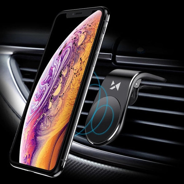 Wozinsky Auto Halterung Magnet Handyhalter für Auto Lüftung schwarz (WCH-02)