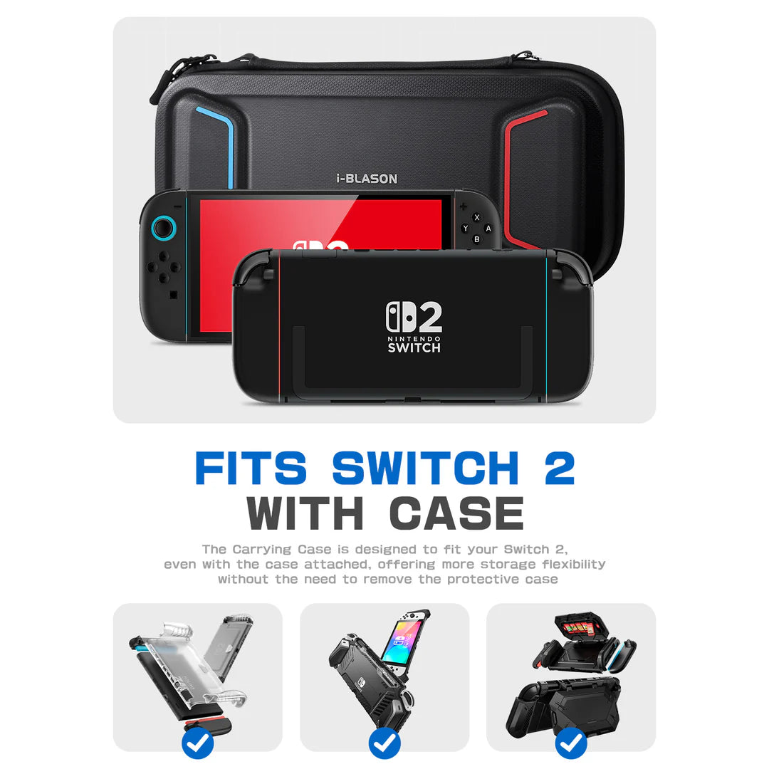 Supcase Travel Carrying Transport Box für Nintendo Switch 2 Schwarz