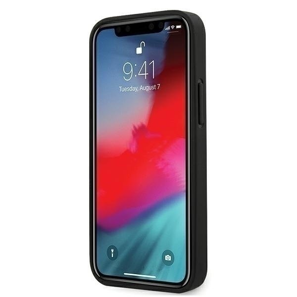 Ferrari Leder Hardcase Schutzhülle Off Track Perforiert für iPhone 12 mini