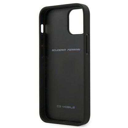 Ferrari Leder Hardcase Schutzhülle Off Track Perforiert für iPhone 12 mini - StyleCases