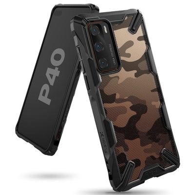 Ringke Fusion X Robuste Schutzhülle für Huawei P40 schwarz Camo