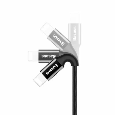 Baseus Shining elegantes iPhone Ladekabel Jet Metal 2A 1m Licht