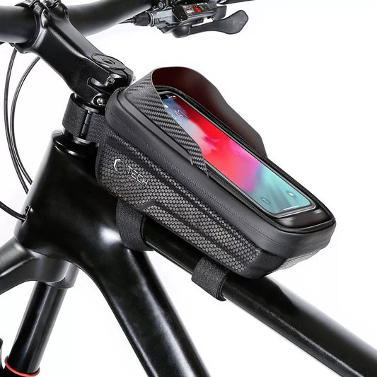 Tech-Protect V2 Fahrradtasche Rahmentasche 1L für Smartphone bis 6,7“ Schwarz