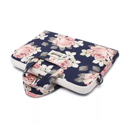 CANVASLIFE geblümte Laptoptasche Damentasche Tragegurt 13-16 Zoll Farben - StyleCases