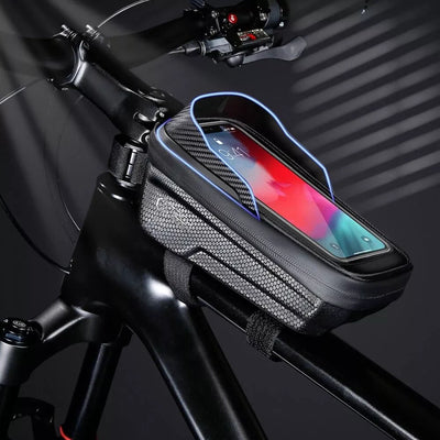 Tech-Protect V2 Fahrradtasche Rahmentasche 1L für Smartphone bis 6,7“ Schwarz