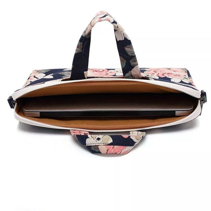 CANVASLIFE geblümte Laptoptasche Damentasche Tragegurt 13-16 Zoll Farben - StyleCases