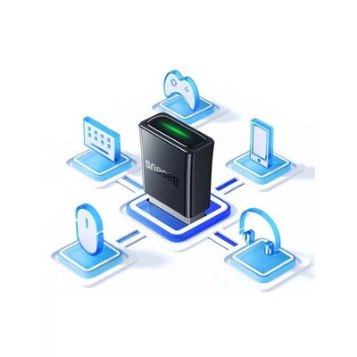 Baseus BA07 Mini Bluetooth 5.3 USB Adapter Empfänger Sender Computer OTG schwarz