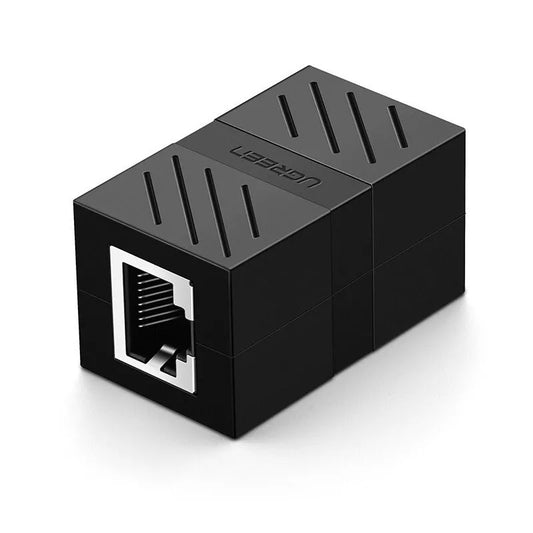 Ugreen Network Connector Ethernet RJ45 10 Gbit/s Netzwerkkabelverbinder schwarz