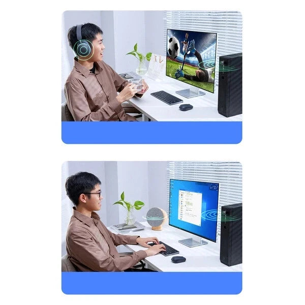 Baseus BA07 Mini Bluetooth 5.3 USB Adapter Empfänger Sender Computer OTG schwarz