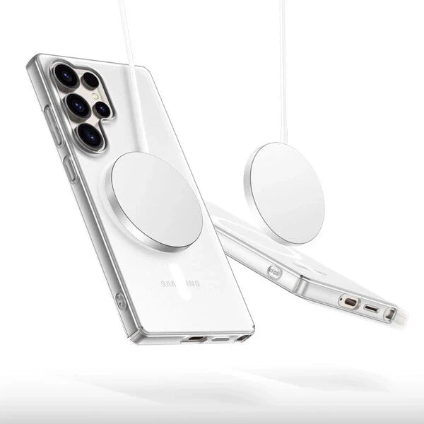 Tech-Protect MagSlim MagSafe Hülle für Samsung Galaxy S25 Ultra transparent