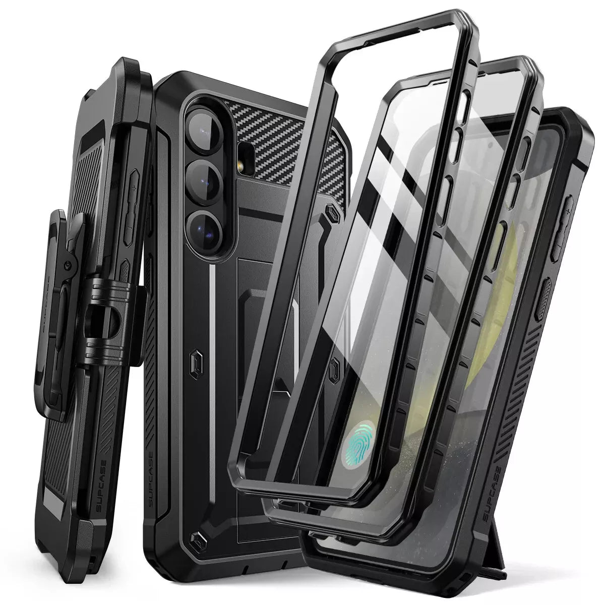 Supcase Unicorn Beetle Pro Panzer Schutzhülle Galaxy S25 2Set schwarz