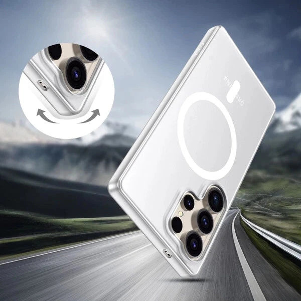 Tech-Protect MagSlim MagSafe Hülle für Samsung Galaxy S25 Ultra transparent