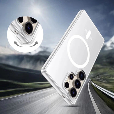 Tech-Protect MagSlim MagSafe Hülle für Samsung Galaxy S25 Ultra transparent