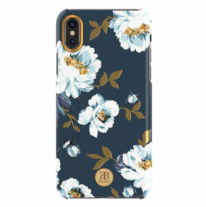 Kingxbar Blossom geblümte Schutzhülle mit Swarovski-Kristalle iPhone XS - StyleCases