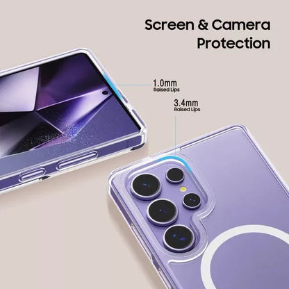 Tech-Protect FlexAir Samsung Galaxy S25 Ultra Hybrid MagSafe Hülle transparent - StyleCases