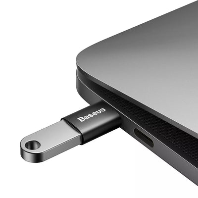 Baseus Ingenuity Serie USB-C zu USB-A 3.2 10Gbit/s mini Adapter Schwarz OTG