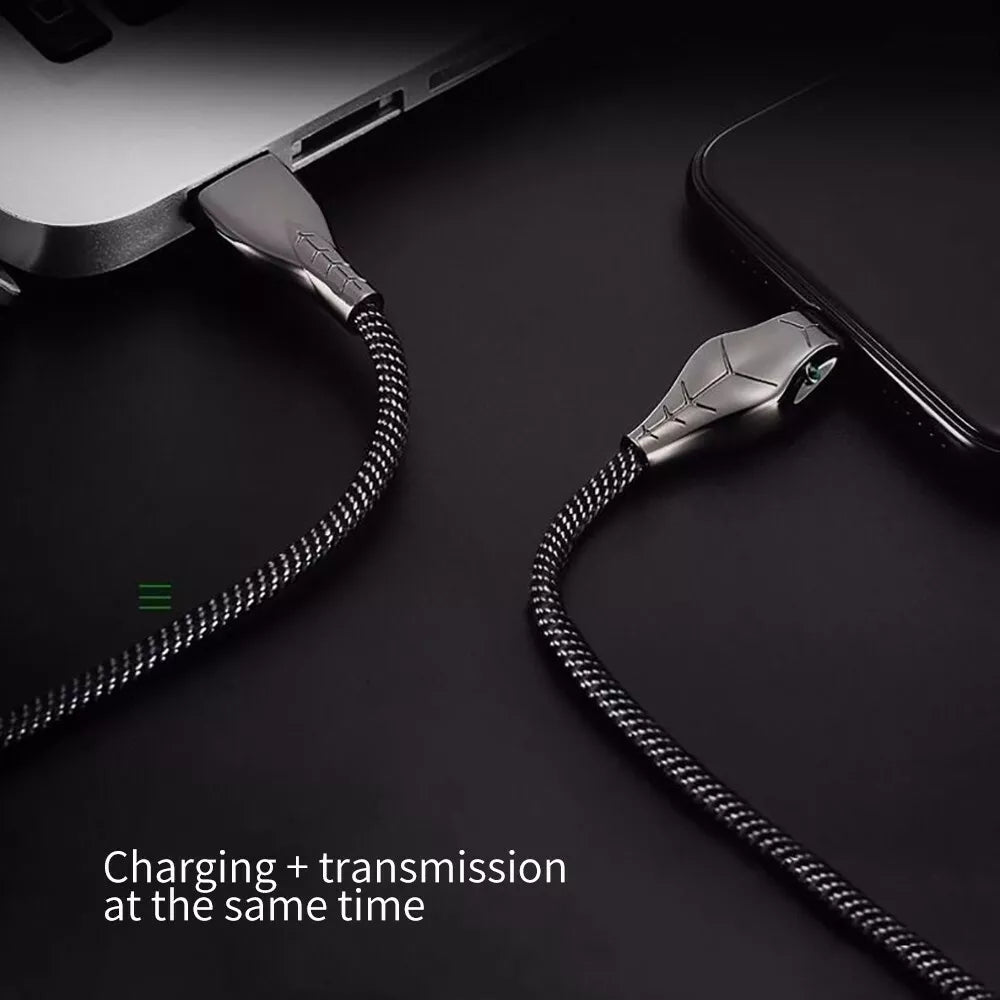 Floveme Schlangenkopf Daten-Ladekabel Quick Charge USB-C Snake 5A 1m