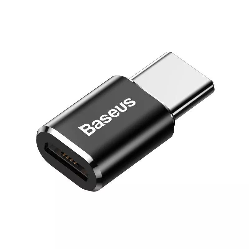 Baseus OTG Micro USB auf USB-C Adapter Schwarz