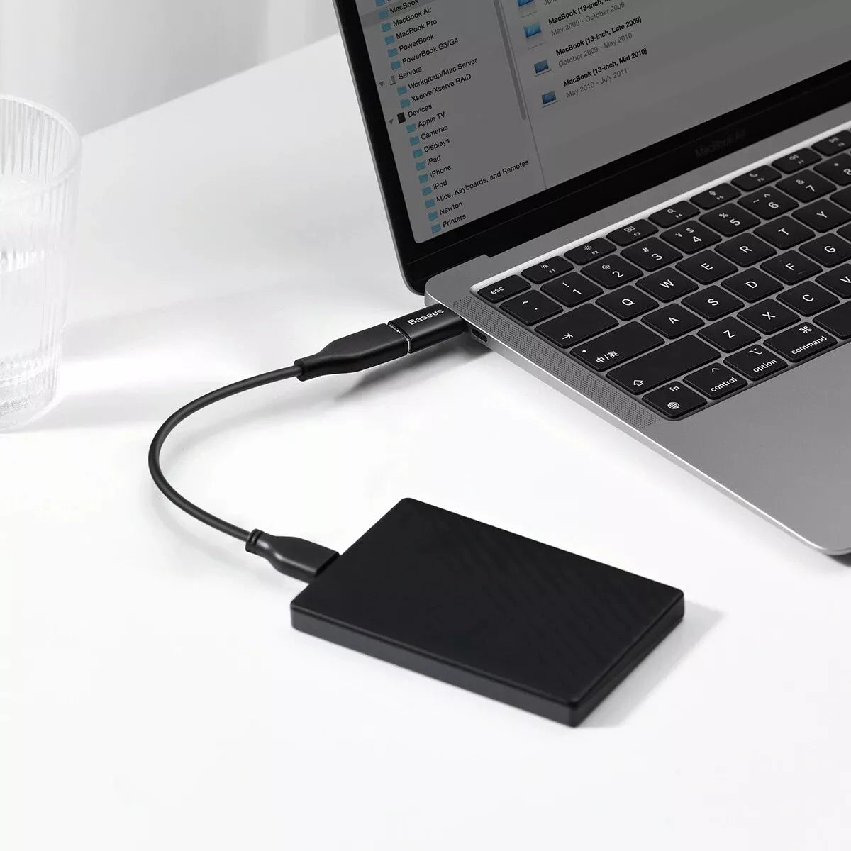Baseus Ingenuity Serie USB-C zu USB-A 3.2 10Gbit/s mini Adapter Schwarz OTG