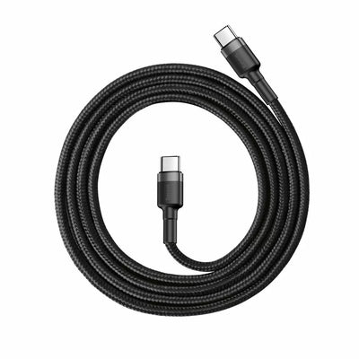 Baseus Cafule Ladekabel USB-C PD / USB-C PD PD2.0 60W 20V 3A QC3.0 1M schwarz