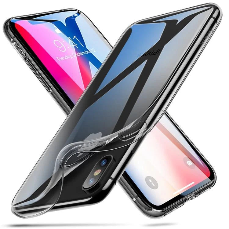 iPhoneX/XS, iPhone 7/8/SE (20-22) Back Case Schutzhülle TPU Case Transparent Top