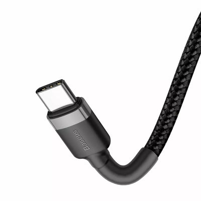 Baseus Cafule Ladekabel USB-C PD / USB-C PD PD2.0 60W 20V 3A QC3.0 1M schwarz