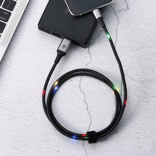 Remax Luminous RC-133i Soundaktiviertes LED flashing iP Kabel 2.1A 1m