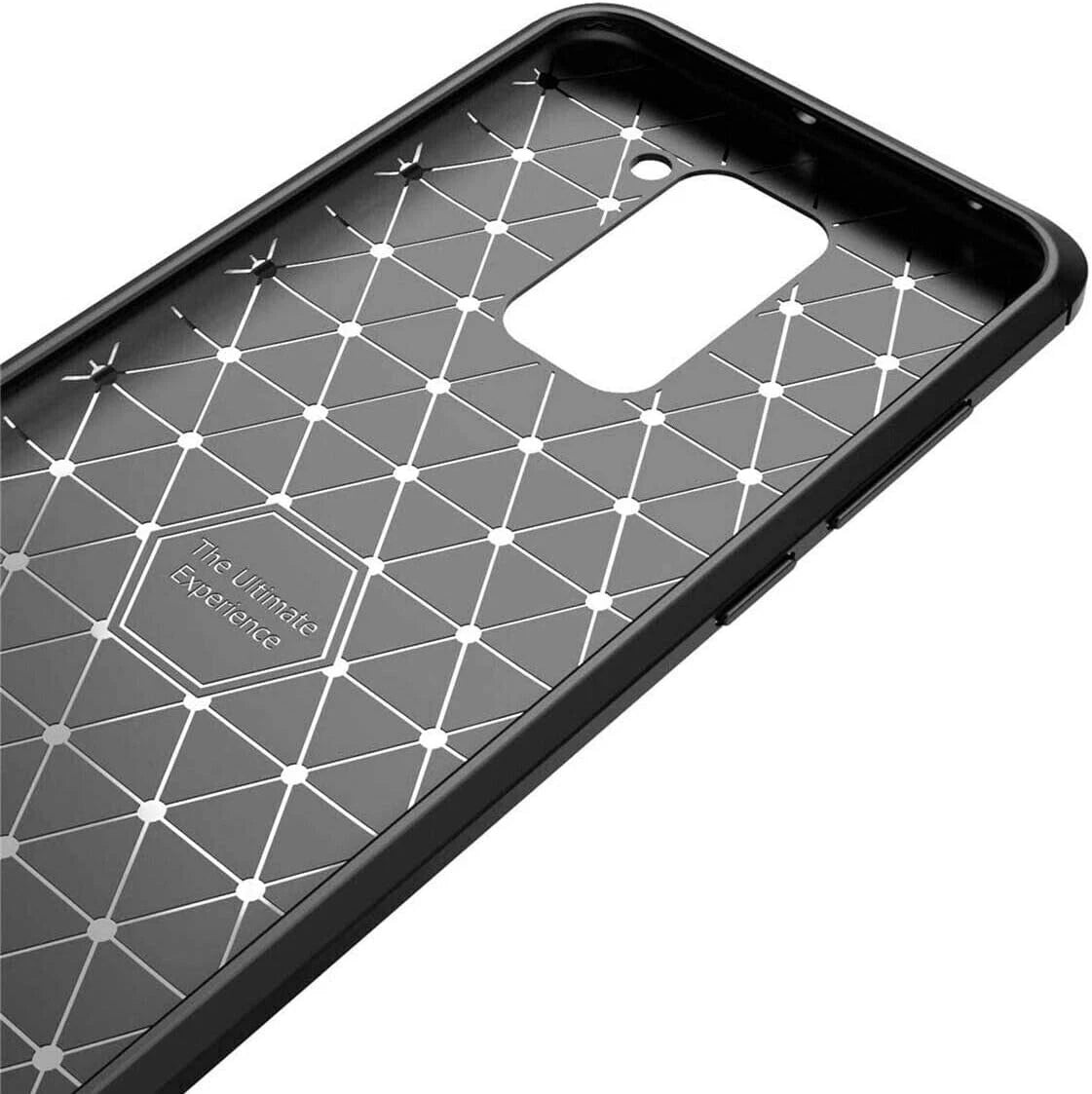 Carbon Styled Case Flexibel Schutzhülle für Xiaomi Redmi Note 9 schwarz