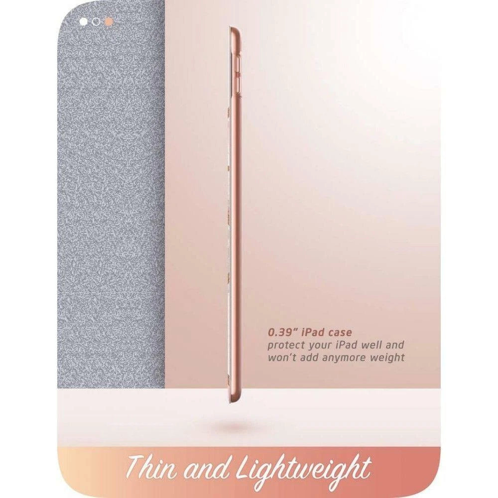 Supcase CL Luxus Hülle Etui Smart Cover iPad 7/8/9/10 10.2" Pink Marmor