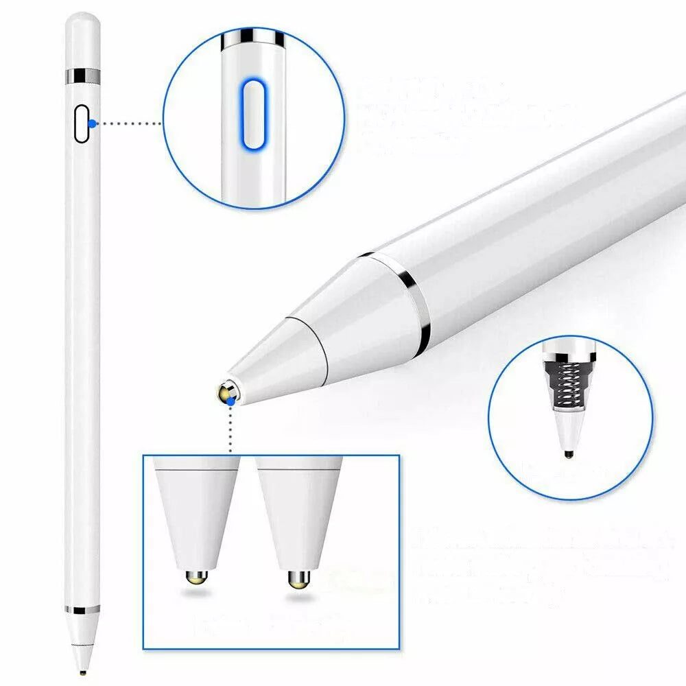 Cartinoe Stylus Pen Eingabestift für iPad, Aktiv kapazitiver Pen mit 1,5 mm fein