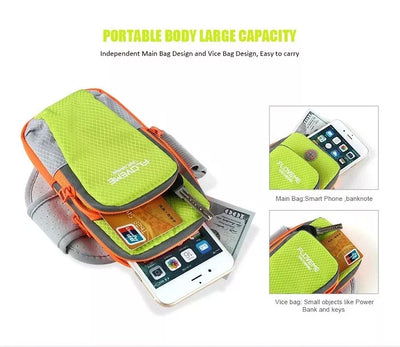 Universal Luxus Sport Outdoor Jogging Tasche Molle Beintasche Armbeutel Rosa