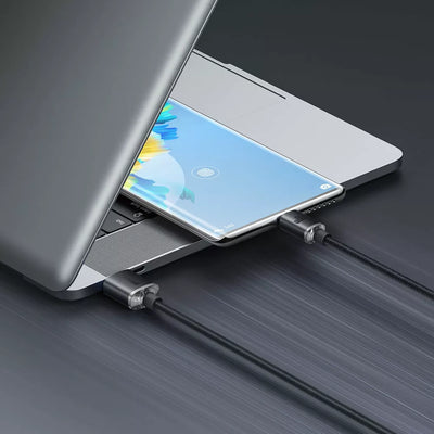 Baseus Crystal Shine Schnelllade-Datenkabel USB-C 2m 100W Super Charge schwarz