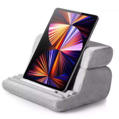 Ugreen Velour faltbarer Tablet Telefonständer Kissen mit Fächer grau - StyleCases