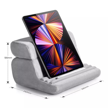 Ugreen Velour faltbarer Tablet Telefonständer Kissen mit Fächer grau - StyleCases