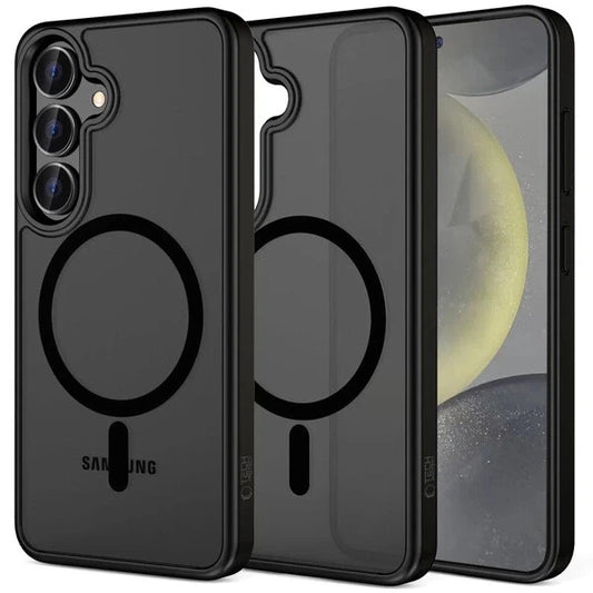 Tech-Protect MagMat MagSafe Samsung Galaxy S25 Case Hülle Schwarz matt