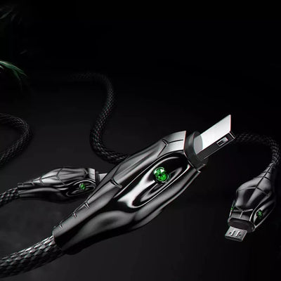 Floveme Daten-Ladekabel Quick Charge Snake Schlangenkopf 2.4A 8Pin iPhone 1m